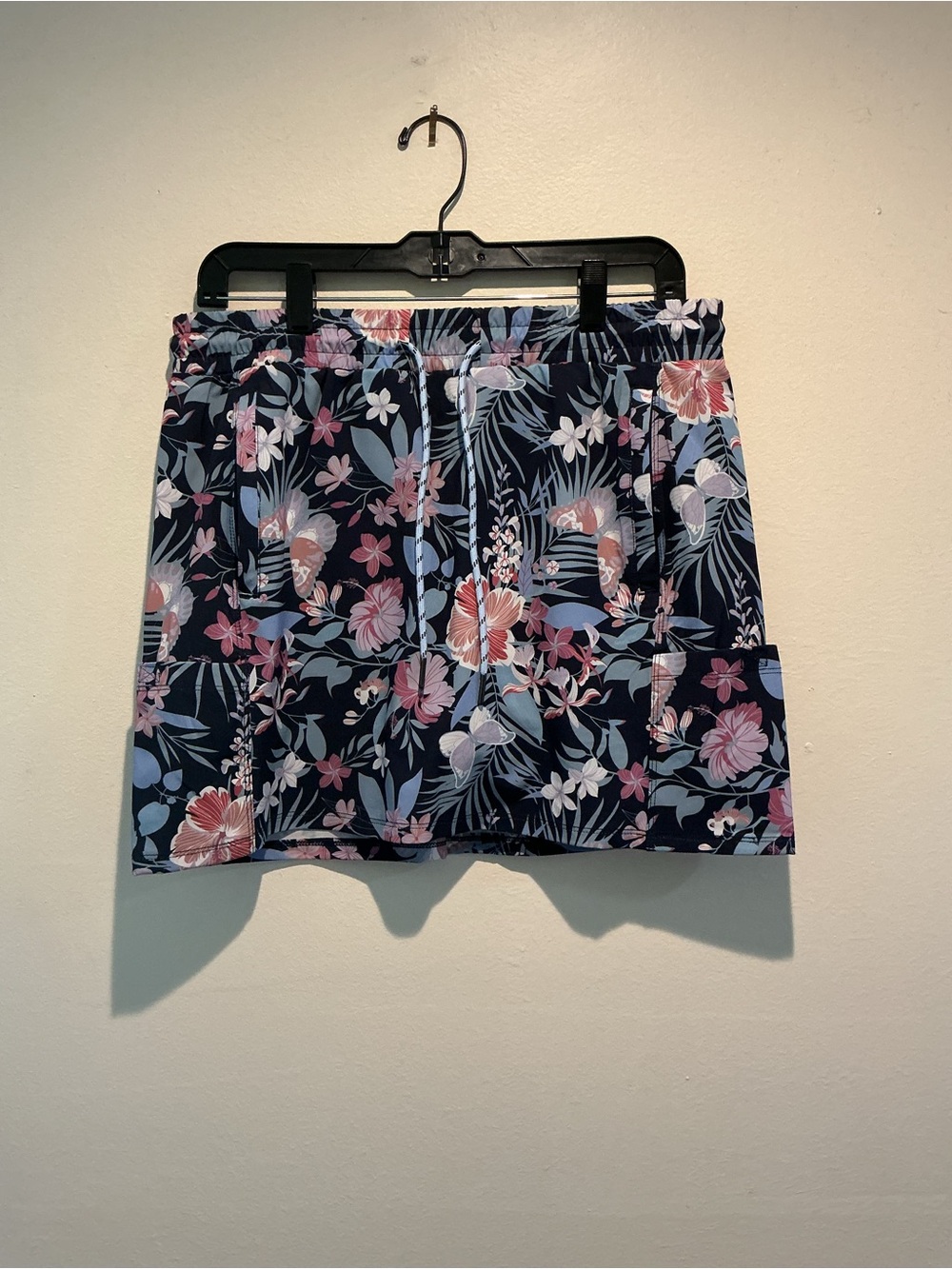 Kyodan Outdoor Tropical Floral Butterfly Active Skort Size Medium Pockets